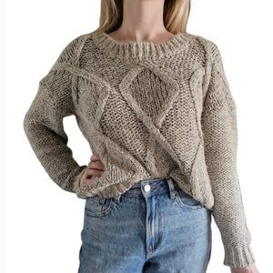 Cliche Couture Women's Chunky Knit Sweater Sz S